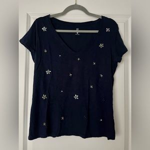 EUC NY&Co. Navy Shirt (L) 👚